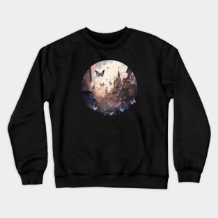 Dark city in a bubble Crewneck Sweatshirt